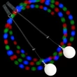 Poiuri cu lumini multicolore intermitente Strobe - Firetoys