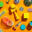 Kendama Krom Kolor - Galben