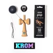 Kendama Krom POP - rubber - Negru