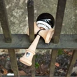 Kendama Krom POP negru sticky