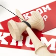 Kendama Krom POP sticky rosu