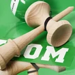 Kendama Krom POP verde inchis sticky