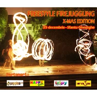 Freestyle firejuggling - just for fun! X-mas edition - Sf Gheorghe 