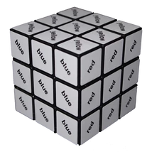 Cub Rubik 3X3 - cu text negru