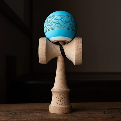 Kendama Originala Israel Cube - Anti Skid - Albastru